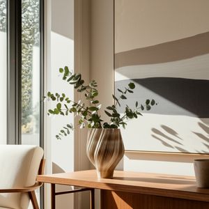 SYLVANTON TAN VASE 18 (IN) 9