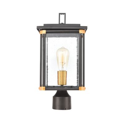 Vincentown 17″ High 1-Light Outdoor Post Light - Matte Black