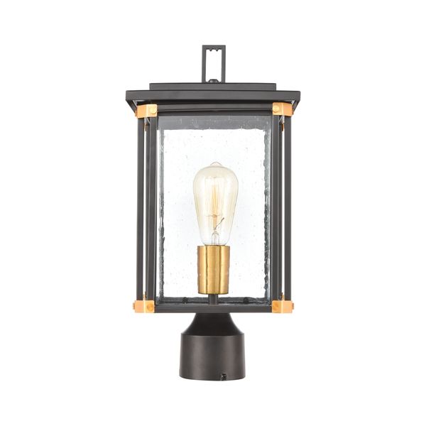 Vincentown 17'' High 1-Light Outdoor Post Light - Matte Black