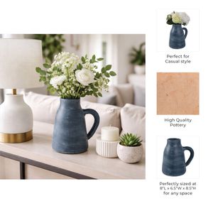 SHERMANCLIFF BLUE VASE 9 (IN) 10