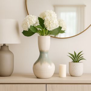 COLINWIND WHITE VASE 18 (IN) 12