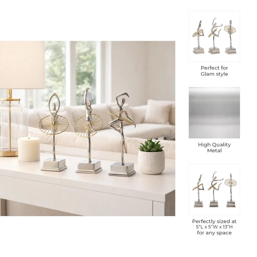 LYNNGROVE SET OF 3 SILVER DECOR 13 (IN)