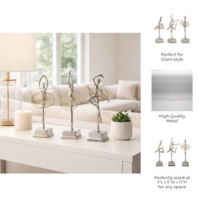 LYNNGROVE SET OF 3 SILVER DECOR 13 (IN) 11