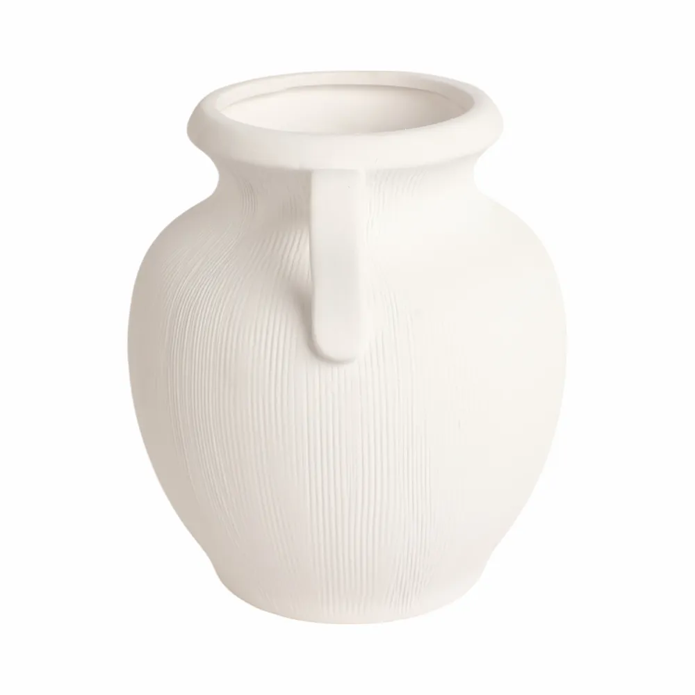 GARTONSHAW WHITE VASE 10 (IN)