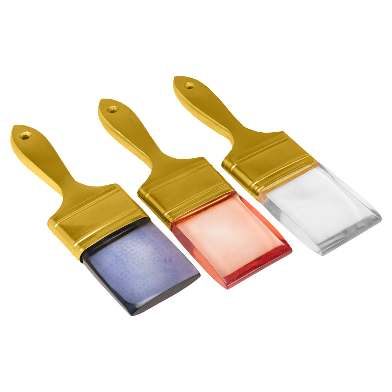 Brushes Gold Wall Art -Set 3 4