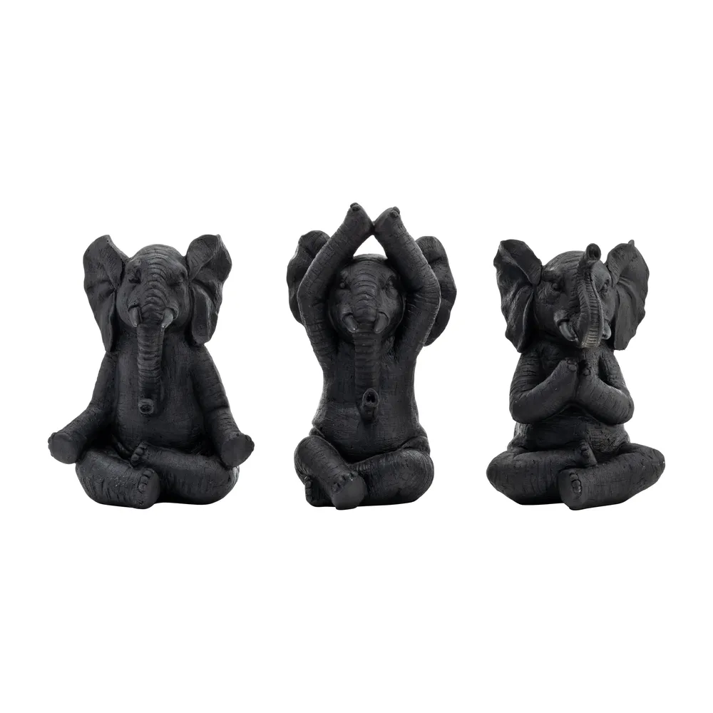 YATESWORTH SET OF 3 BLACK DECOR 8 (IN)