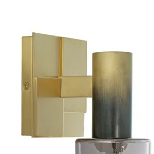 Emery 9.5'' High 1-Light Sconce - Satin Brass/Black 3