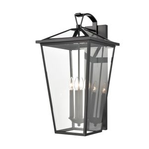 Main Street 28'' High 4-Light Outdoor Sconce - Black 3