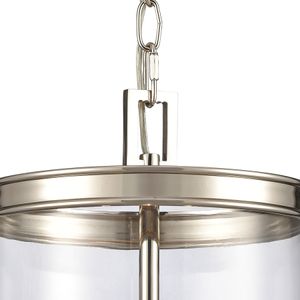 Mendoza 10.25'' Wide 3-Light Pendant - Polished Nickel 3