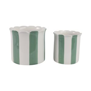RAFESHAW SET OF 2 GREEN PLANTER 7 (IN) 5