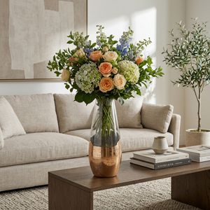 REEDMORE CLEAR GLASS VASE 19 (IN) 2