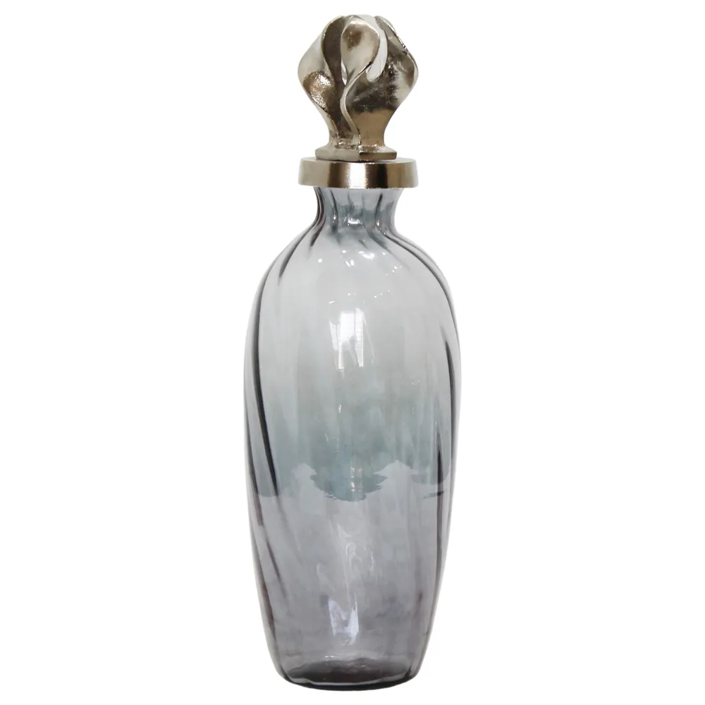 FORDHAMDALE GRAY GLASS VASE 16 (IN)