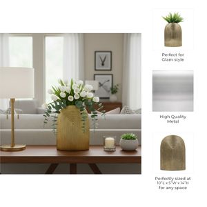 SAGECLIFF GOLD VASE 14 (IN) 11