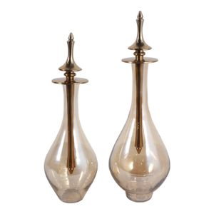 RUBYLAND SET OF 2 GOLD JARS 18 (IN) 5