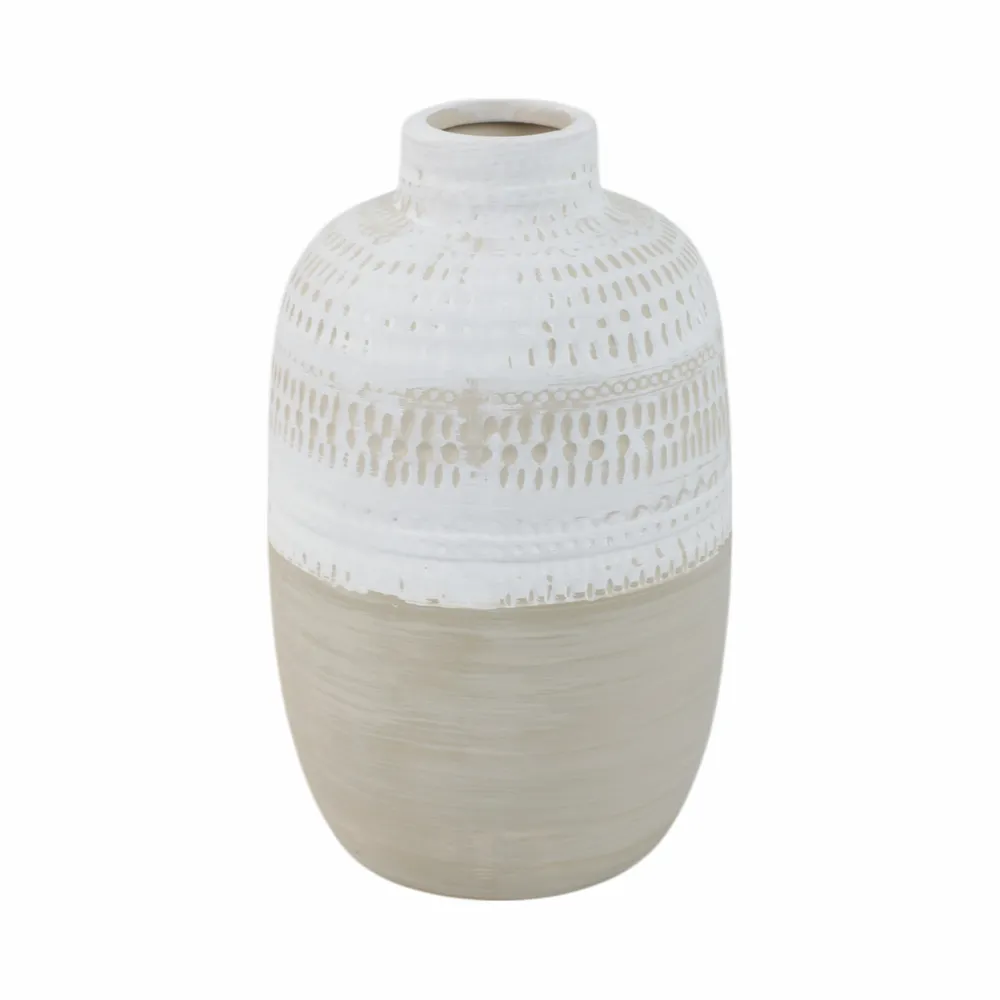 RIPLEYBEACH IVORY VASE 8 (IN)