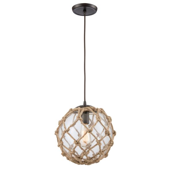 Coastal Inlet 11'' Wide 1-Light Mini Pendant - Oil Rubbed Bronze