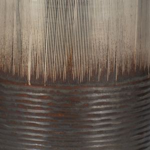 ARLOROSE SILVER GLASS VASE 13 (IN) 5