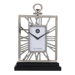 LARKHAVEN SILVER CLOCK 17 (IN) 1