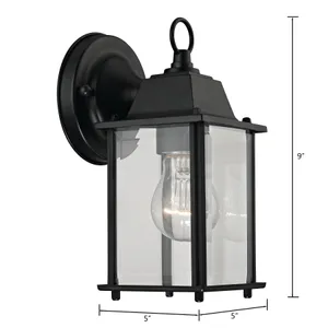 Cotswold 9'' High 1-Light Outdoor Sconce - Matte Black 2