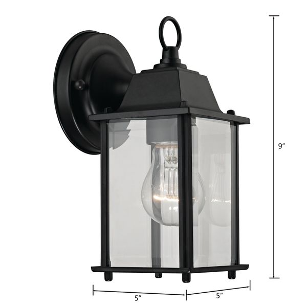 Cotswold 9'' High 1-Light Outdoor Sconce - Matte Black