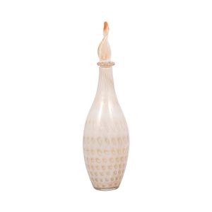 DENTONSHAW IVORY GLASS VASE 23 (IN) 4