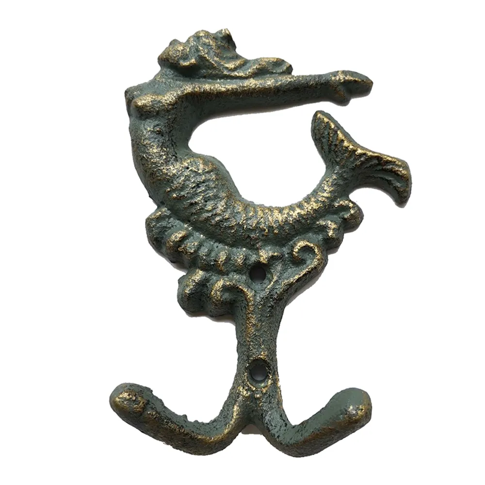 5-1/2" MERMAID DOUBLE HOOK VERDIGRAS