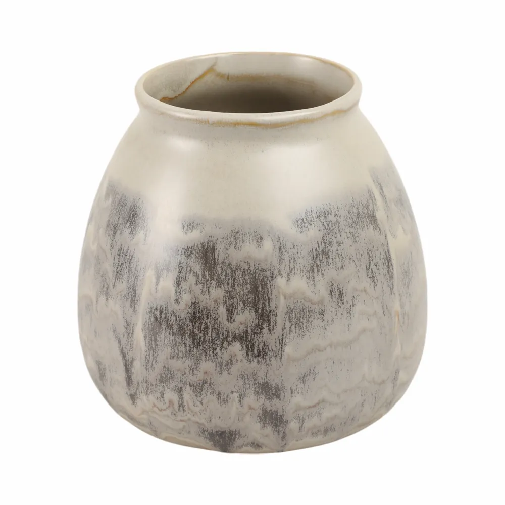 HAWLEYGROVE GRAY VASE 8 (IN)