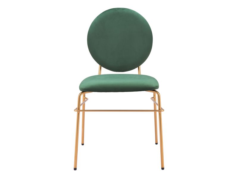 Odessa Dining Chair Green & Gold 4