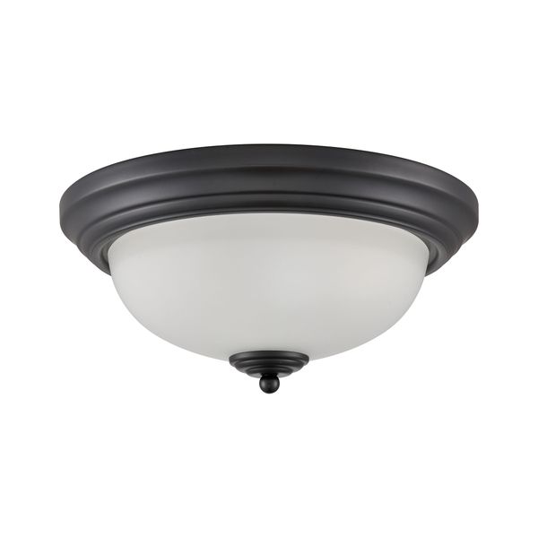 Helena 13'' Wide 2-Light Flush Mount - Black