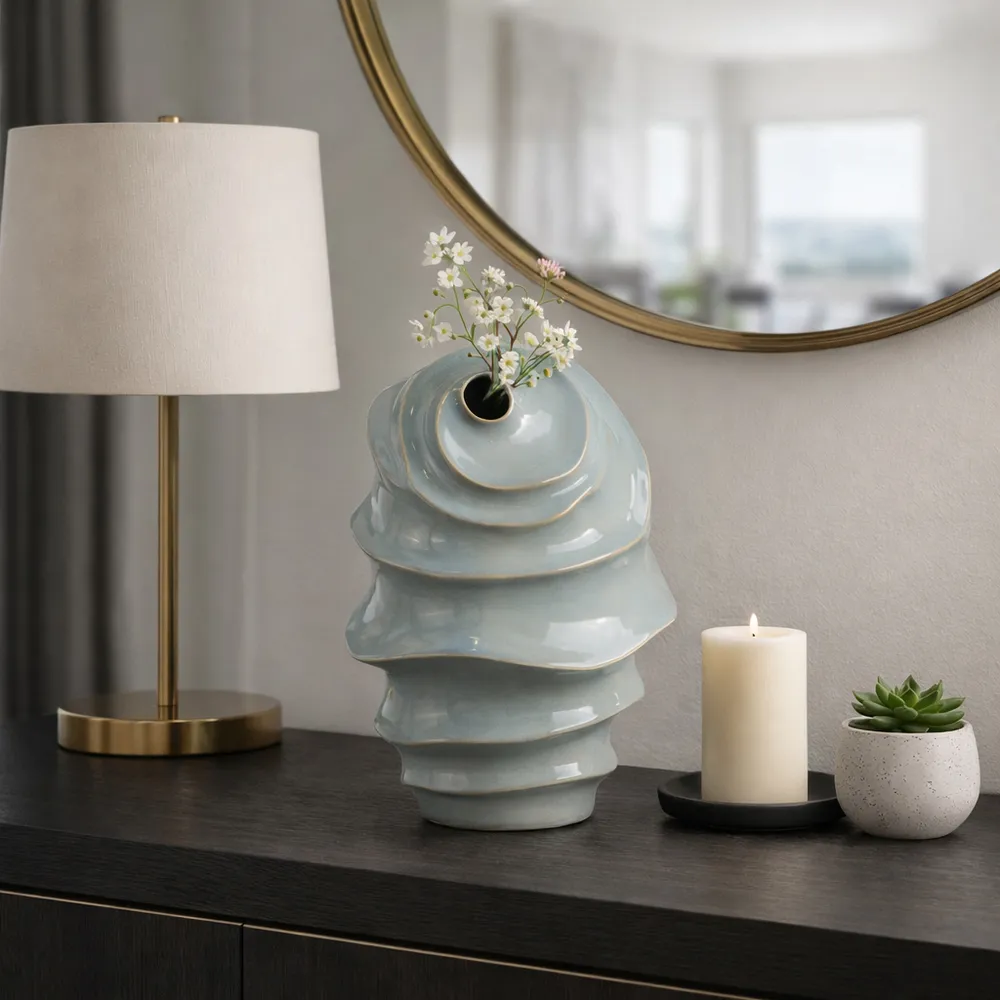 WILSONGROVE BLUE VASE 14 (IN)