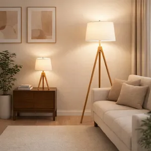 DARRENMOOR SET OF 2 BROWN LAMPS 59 (IN) 11
