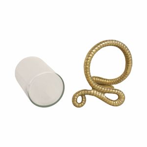 HARPERRIDGE GOLD CANDLE HOLDER 6 (IN) 8
