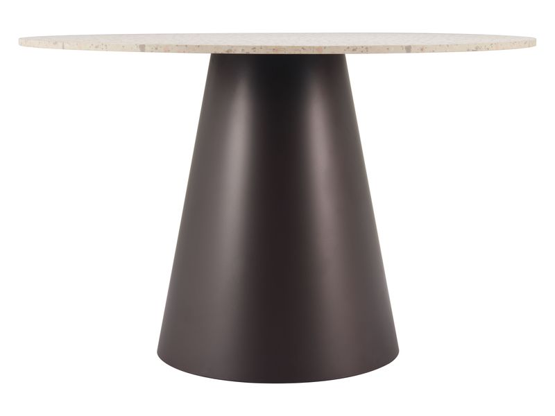 Jorf Dining Table Beige & Bronze 4