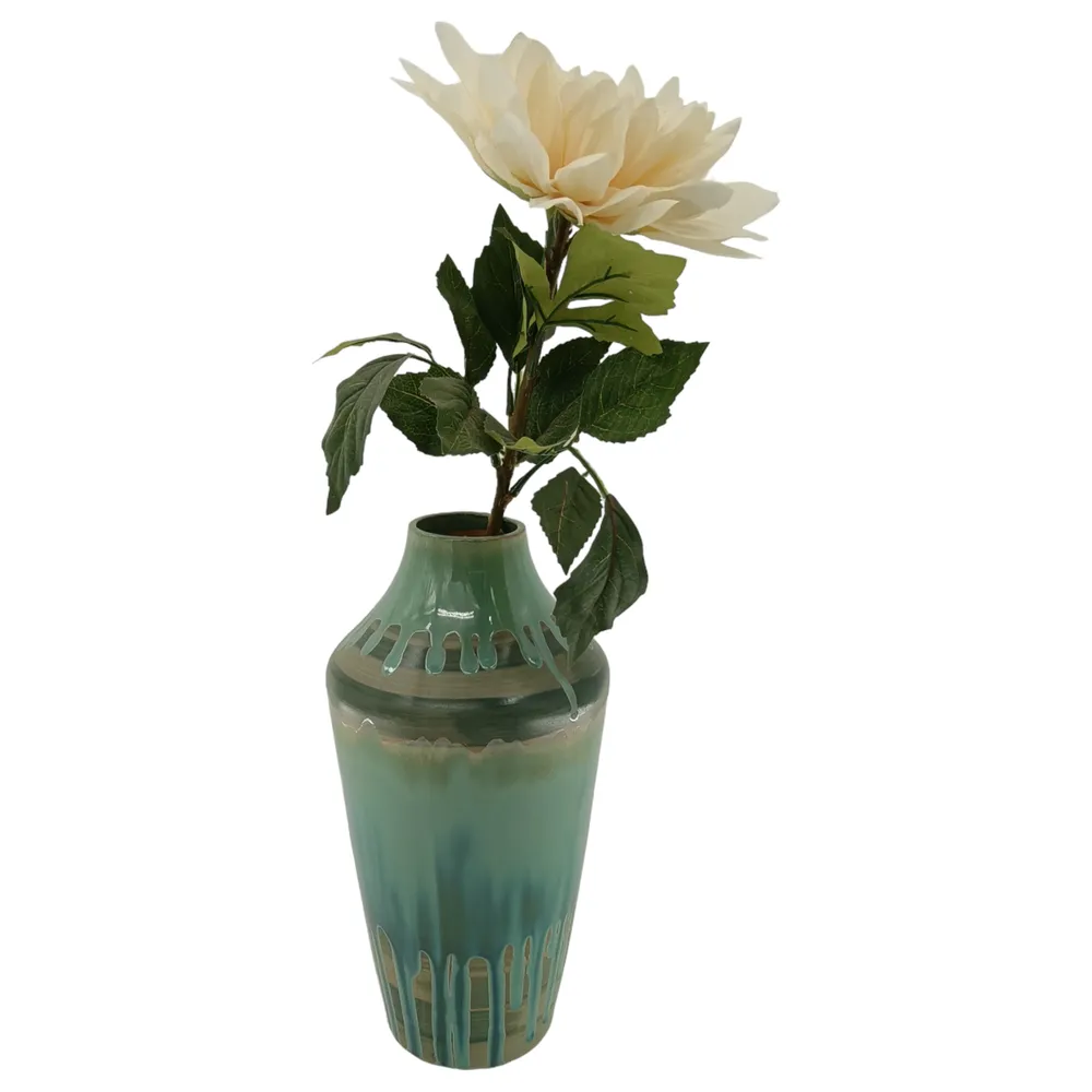 COLEFIELD GREEN VASE 16 (IN)
