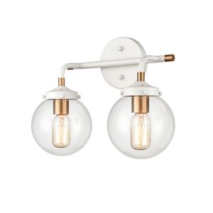 Boudreaux 15'' Wide 2-Light Vanity Light - Matte White 2