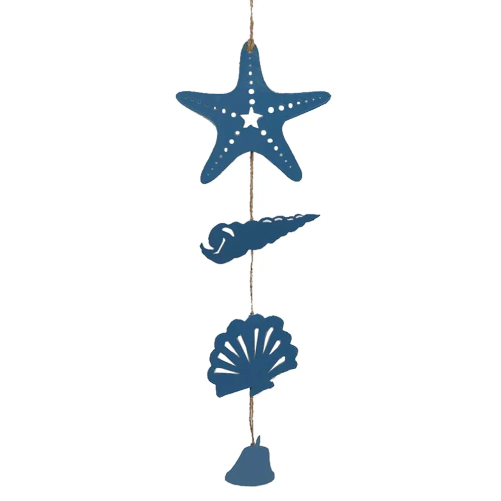 19" BLUE HANGING SHELLS