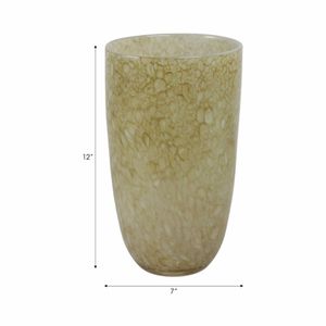 GORTONMOOR GREEN GLASS VASE 12 (IN) 9