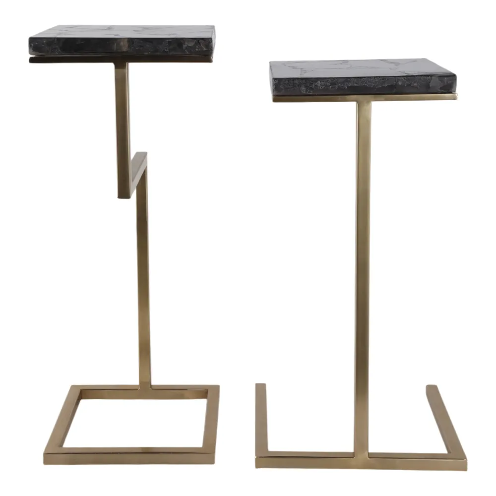 LEILAVALE SET OF 2 BLACK TABLE 25 (IN)