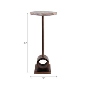 DILLONBURN BROWN TABLE 24 (IN) 10