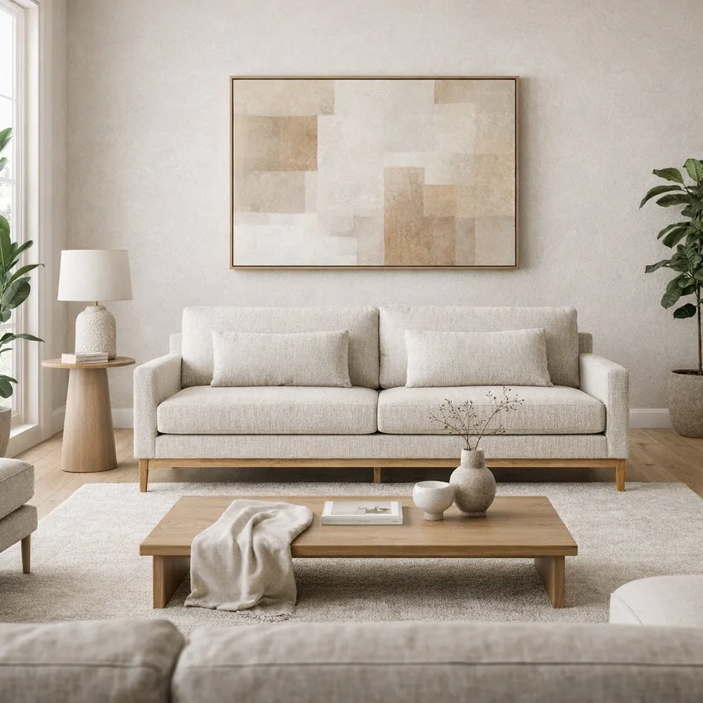 GENTRYCREST IVORY SOFA 34 (IN)