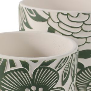 KAYEFORD SET OF 2 WHITE PLANTER 8 (IN) 6