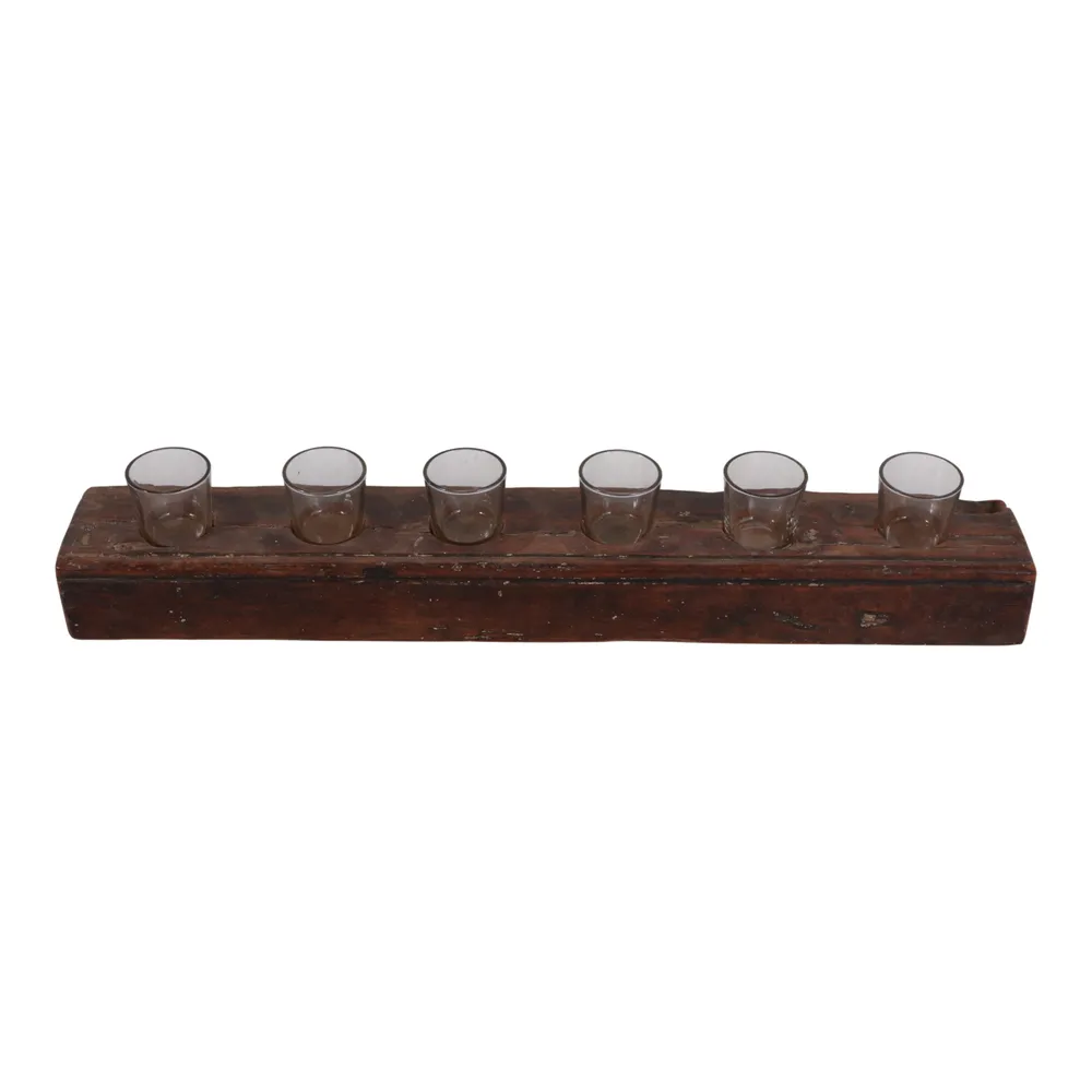 BERGENBURN BROWN CANDLE HOLDER 5 (IN)