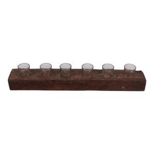 BERGENBURN BROWN CANDLE HOLDER 5 (IN) 5