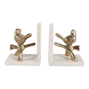 GERBERPORT SET OF 2 GOLD BOOKENDS 7 (IN) 1