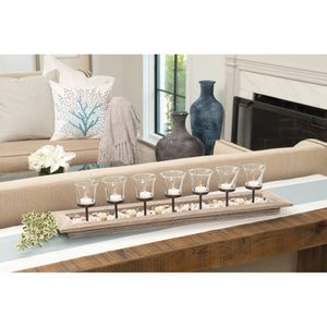 Firenza Candleholder Centerpiece - Natural 4