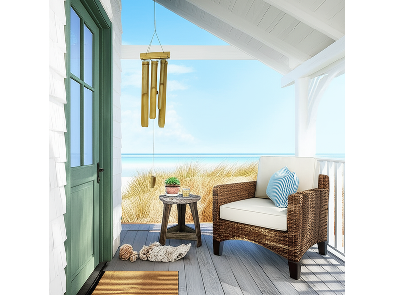 11.8" Natural Bamboo Wind Chime 1