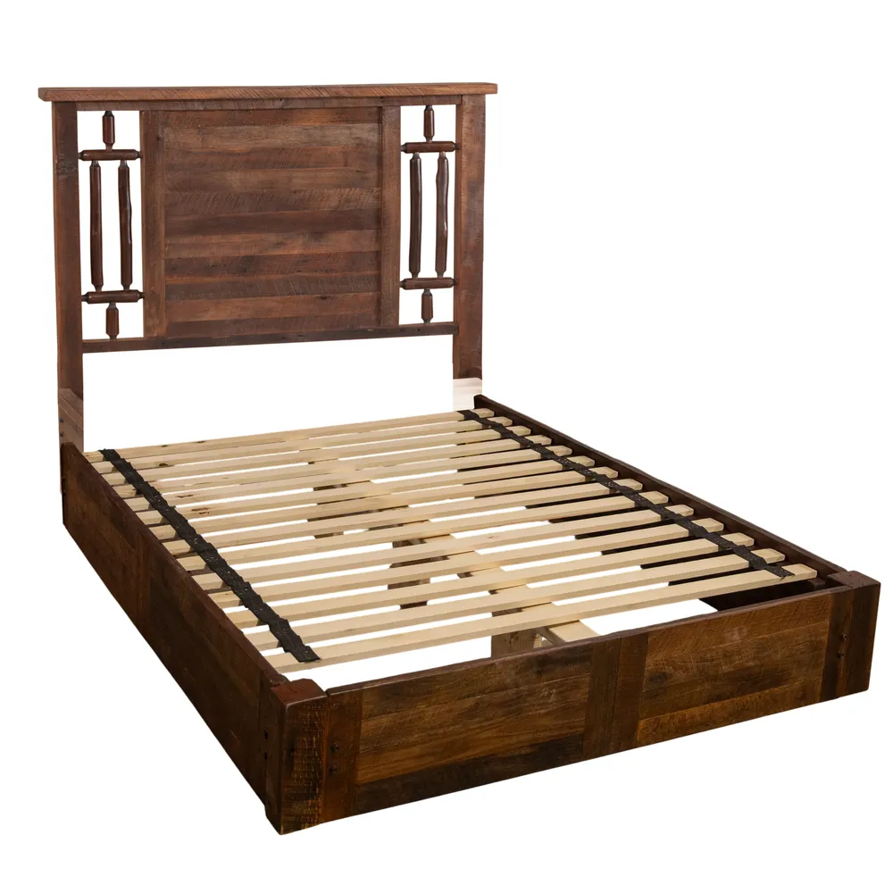 Appalachian Windowpane Platform Bed - Queen