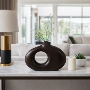 GRIFFINMOOR BROWN VASE 7 (IN) 2