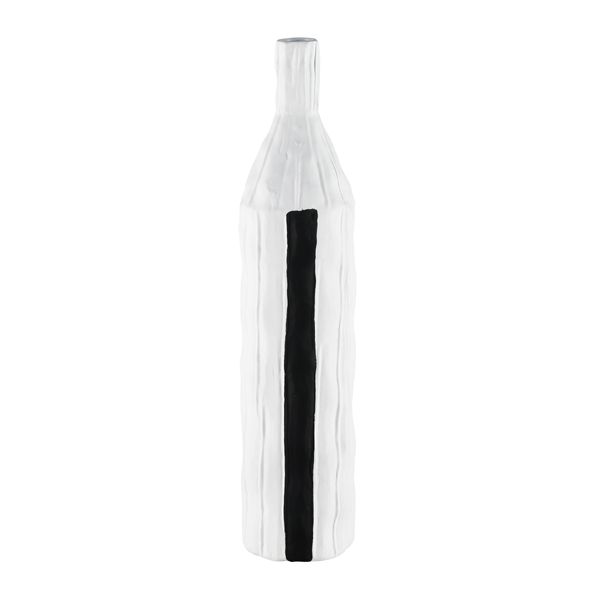 Carter Vase - Striped Black