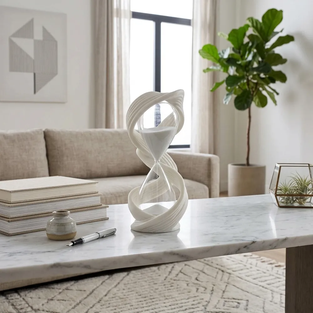 DENVERBEACH WHITE HOURGLASS 12 (IN)